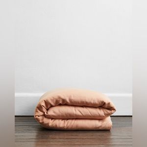 Bed Threads Terracotta 100% French Flax Linen Duvet Cover FULL/QUEEN